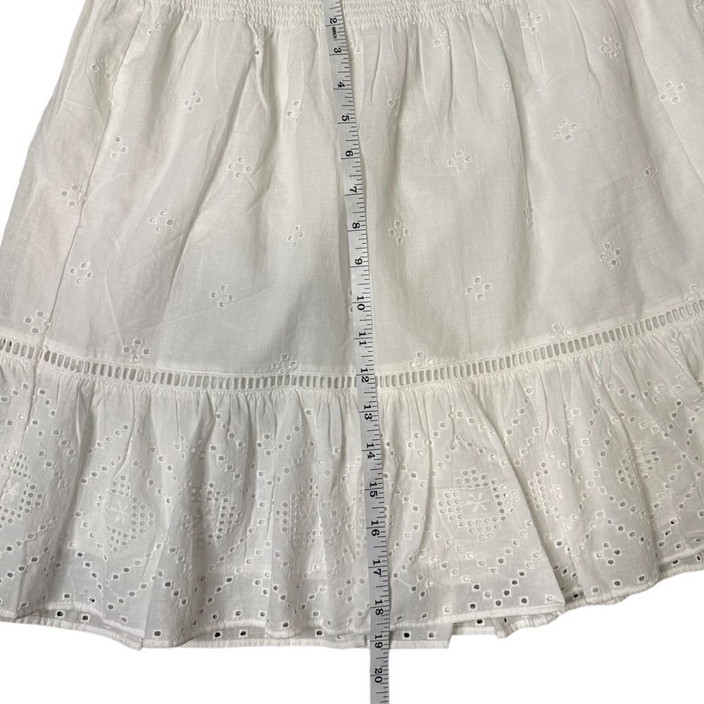 Madewell White Eyelet Ruffle Mini Skirt - Picture 11 of 14